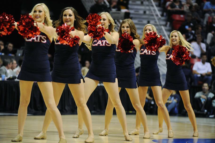 Le cheerleaders degli Arizona Wildcats. Arizona vs Gonzaga (Usa Today)